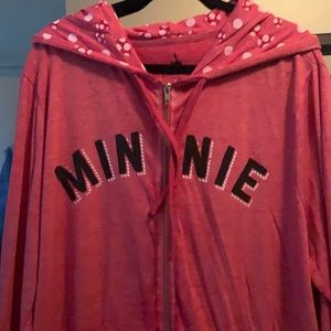 Disney Minnie Mouse zip up hoodie 2X